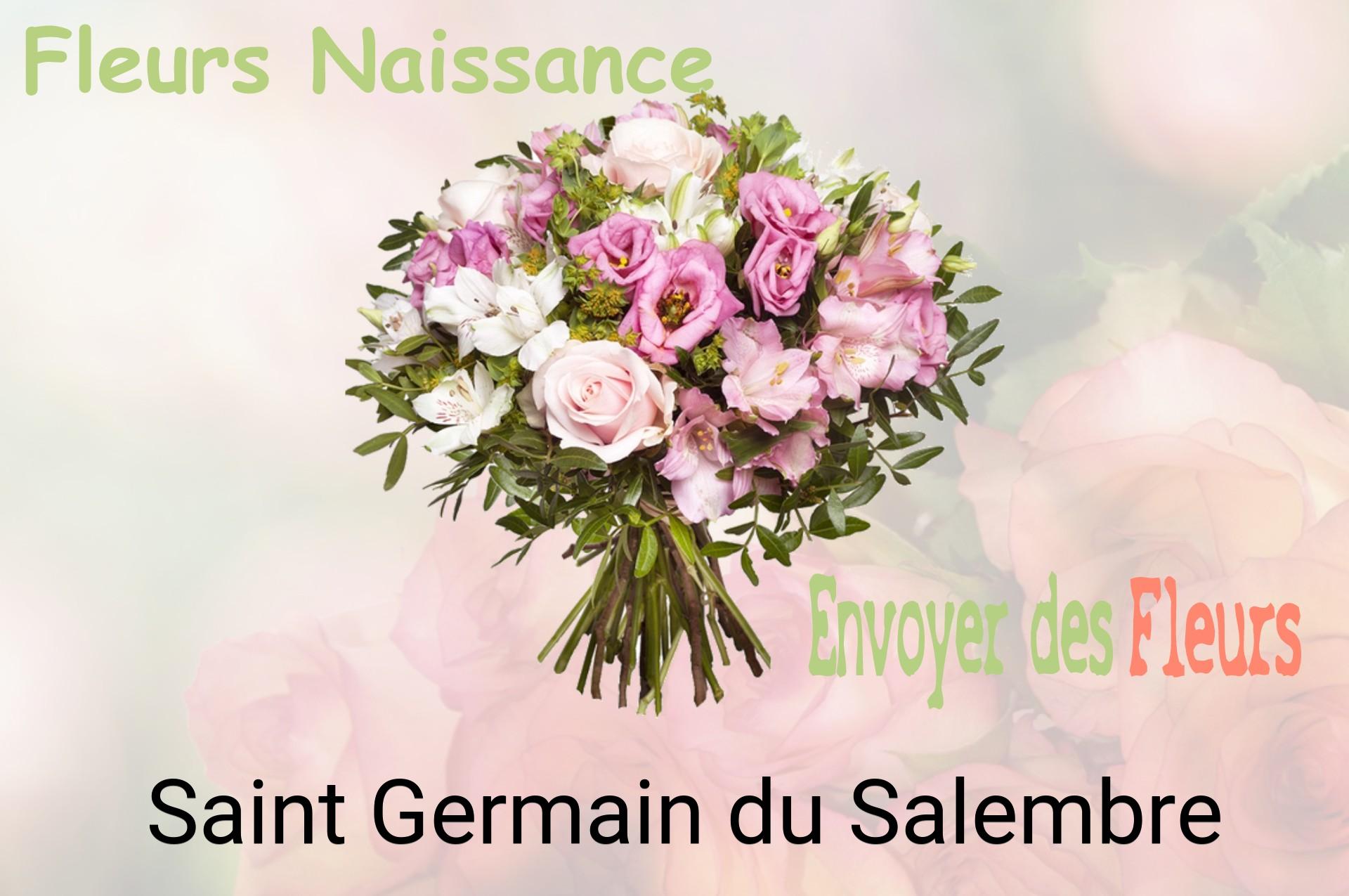 Bouquet de fleurs de naissance livré à Saint-Germain-du-Salembre